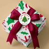 Personalised Kids Christmas Sticker Labels Cute Xmas Trees Merry Christmas
