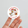 Personalised Kids Christmas Sticker Labels – Flying Unicorn - Sticksy Prints Australia