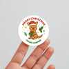 Personalised Kids Christmas Sticker Labels – Kangaroo