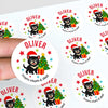 Personalised Kids Christmas Sticker Labels Tassie Devil From Mum And Dad