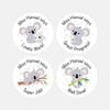 Personalised Koala Teacher Reward Stickers Labels Kids