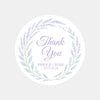 Personalised Lavender Botanical Wedding Thank You Stickers – Custom Favour Labels