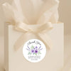Personalised Lavender Bridal Shower Thank You Stickers – Custom Name & Date – Purple Watercolour Floral Labels - Sticksy Prints Australia