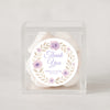 Personalised Lilac Floral Wedding Thank You Stickers – Custom Favour Labels