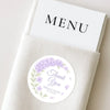 Personalised Lilac Hydrangea Wedding Thank You Stickers – Custom Floral Favour Labels - Sticksy Prints Australia