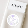 Personalised Lilac Rose & Lavender Wedding Thank You Stickers – Custom Floral Favour Labels