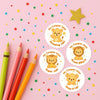 Personalised Lion Teacher Reward Stickers – Classroom Praise & Positive Reinforcement - Sticksy Prints Australia