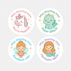 Personalised Magical Creatures Teacher Reward Stickers - Sticksy Prints Australia