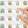 Personalised Monkey Teacher Reward Stickers – Custom Name Classroom Praise Stickers