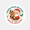 Personalised North Pole Delivery Sticker Labels – Santa & Reindeer