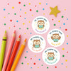 Personalised Owl Reading Reward Stickers – Literacy Stickers for Teachers