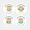 Personalised Owl Reading Reward Stickers – Literacy Stickers for Teachers