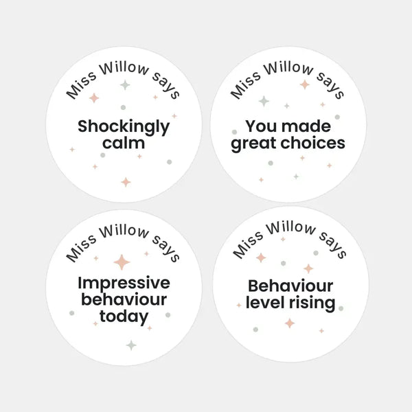 Personalised Pastel Confetti Effort Stickers – Encouraging Teen Teacher Reward Stickers - Sticksy Prints Australia