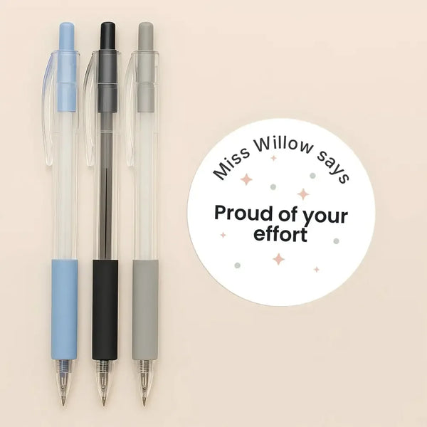 Personalised Pastel Confetti Effort Stickers – Funny Teen Teacher Reward Stickers - Sticksy Prints Australia