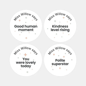 Personalised Pastel Confetti Kindness Stickers – Funny Teen Behaviour Reward Stickers