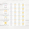 Personalised Pastel Rainbow & Star Teacher Reward Stickers – Custom Name Classroom Labels