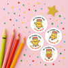 Personalised Pencil Teacher Reward Stickers – Custom Name Classroom Praise Stickers - Sticksy Prints Australia