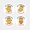 Personalised Pencil Teacher Reward Stickers – Custom Name Classroom Praise Stickers