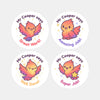 Personalised Phoenix Teacher Reward Stickers – Custom Name Classroom Praise Stickers