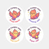 Personalised Phoenix Teacher Reward Stickers – Custom Name Classroom Praise Stickers - Sticksy Prints Australia