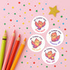 Personalised Phoenix Teacher Reward Stickers – Custom Name Classroom Praise Stickers