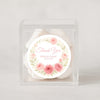 Personalised Pink Rose Wedding Thank You Stickers – Custom Blush Floral Favour Labels