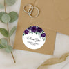 Personalised Plum Rose Wedding Thank You Stickers | Dark Floral Favour Labels - Sticksy Prints Australia