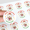 Personalised Polar Bear Christmas Stickers – Gift Label