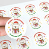 Personalised Polar Bear Christmas Stickers – Gift Label - Sticksy Prints Australia