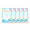 Personalised Pool Party Birthday Invitations | Kids Swimming Party Invites | Custom Printed Birthday Invitations - Sticksy Prints Australia