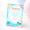 Personalised Pool Party Birthday Invitations | Kids Swimming Party Invites | Custom Printed Birthday Invitations