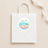 Personalised Pool Party Birthday Stickers for Kids | Custom Name Stickers