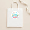 Personalised Pool Party Birthday Stickers for Kids | Custom Name Stickers - Sticksy Prints Australia