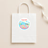 Personalised Pool Party Stickers for Kids Birthday | Custom Name Party Favours