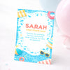 Personalised Pool Party Thank You Cards | Kids Birthday Thank You | Swimming Party Thank You Card