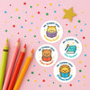 Personalised Reading & Literacy Teacher Reward Stickers – Custom Name Classroom Stickers - Sticksy Prints Australia