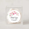 Personalised Sweet Pea Wedding Thank You Stickers | Pink Floral Favour Labels - Sticksy Prints Australia
