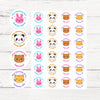 Personalised Teacher Reward Stickers – Cute Animal Classroom Praise Labels (Bunny Cat Panda Bear)