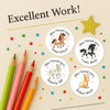 Personalised Teacher Reward Stickers – Cute Horse & Pony Classroom Praise Labels - Sticksy Prints Australia