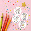 Personalised Teacher Reward Stickers – Cute Unicorn Classroom Praise & Motivation Labels - Sticksy Prints Australia