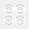 Personalised Teacher Reward Stickers – Pastel Rainbow Classroom Progress & Praise Labels - Sticksy Prints Australia