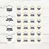 Personalised Teen Behaviour Stickers – Minimalist Bold Teacher Reward Stickers - Sticksy Prints Australia