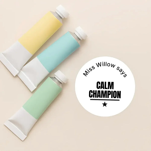 Personalised Teen Calm & Wellbeing Stickers – Minimalist Emotional Regulation Reward Labels - Sticksy Prints Australia