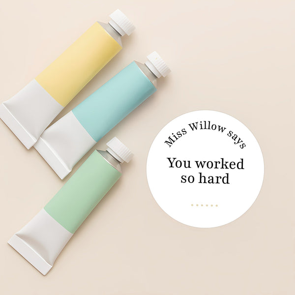 Personalised Teen Effort Stickers – Minimalist Progress & Focus Teacher Reward Stickers