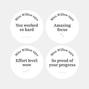 Personalised Teen Effort Stickers – Minimalist Progress & Focus Teacher Reward Stickers