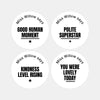 Personalised Teen Kindness Stickers – Minimalist Funny Teacher Reward Labels
