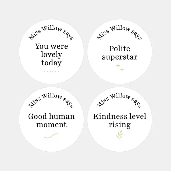 Personalised Teen Kindness Stickers – Minimalist Positive Behaviour Reward Stickers for Teachers - Sticksy Prints Australia