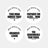 Personalised Teen Organisation Stickers – Funny Minimalist Teacher Reward Stickers