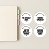 Personalised Teen Reading Stickers – Minimalist Funny Literacy Reward Labels - Sticksy Prints Australia
