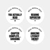 Personalised Teen Reading Stickers – Minimalist Funny Literacy Reward Labels